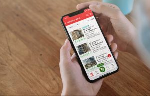 ミライ工事写真アプリでの撮影の様子